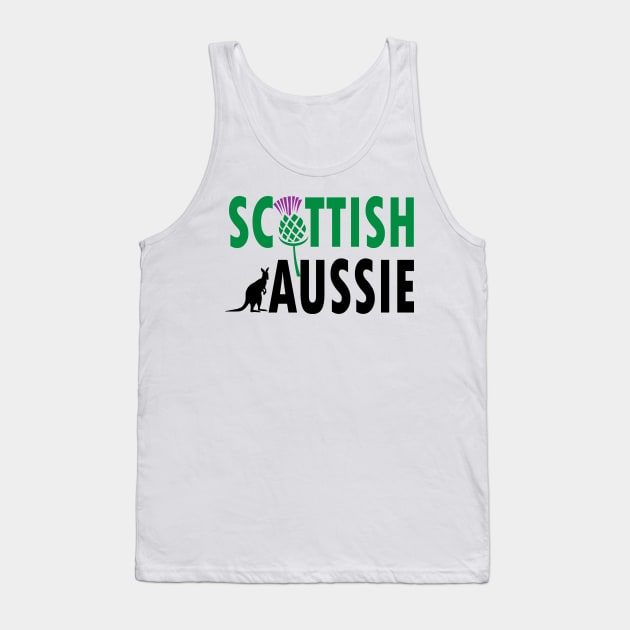 Scottish Aussie (for light backgrounds) Tank Top by honeythief